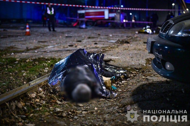 Casualty during the Russian strike on Zaporizhzhia on January 8