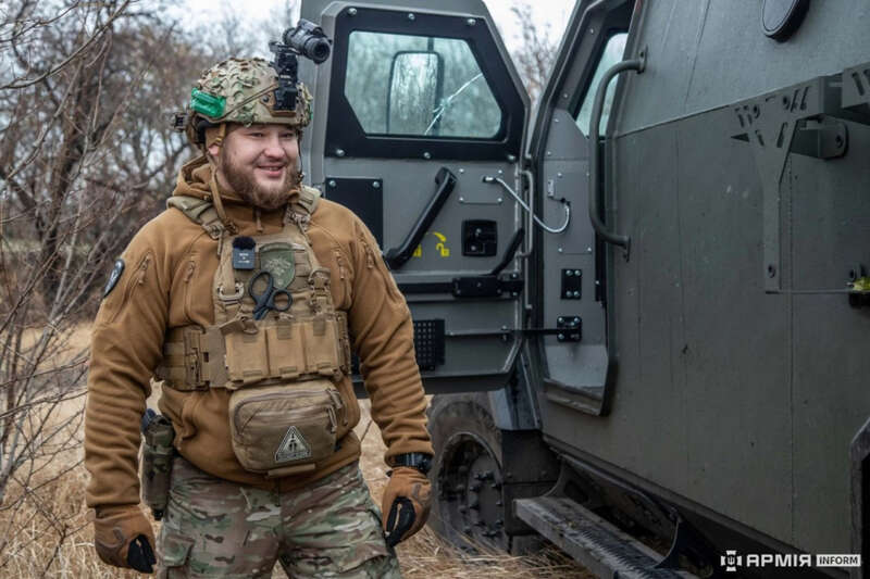 Ukrainian marines on Kozak-5 dqxikeidqxiuuant