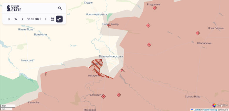 Russian advances near Dvorichna dqxikeidqxidqrant