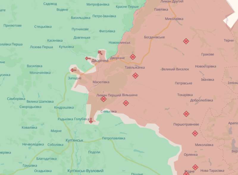 наступ РФ на Куп’янськ, британська розвідка, Міноборони Британії, зведення, річка Оскіл dqxikeidqxidqrant