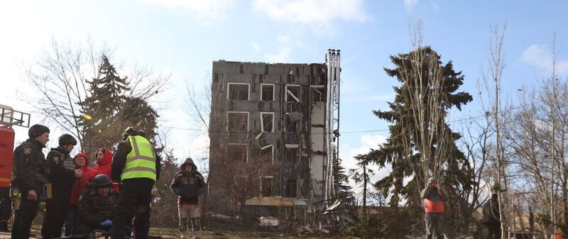 Russian strike on Izium, February 4, Iskander, consequences