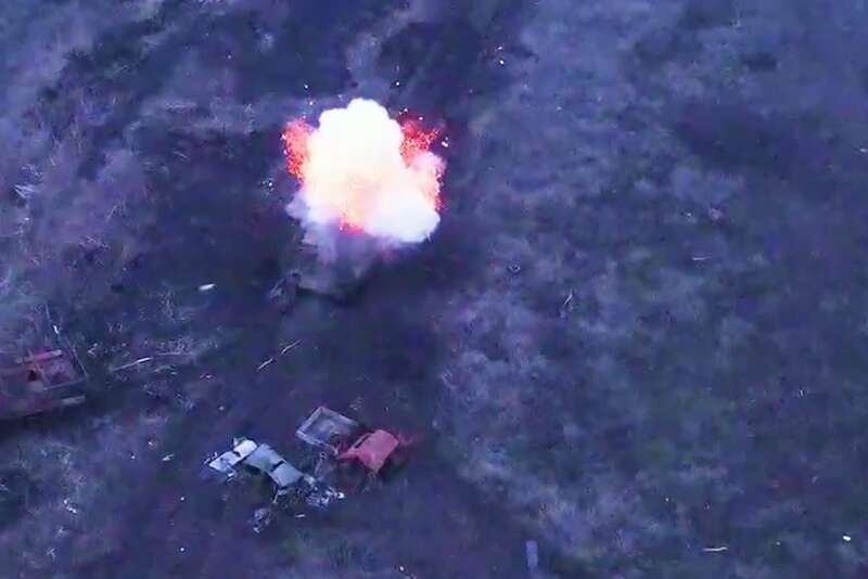 Ukrainian border guards crushed enemy equipment in the Kramatorsk direction. Video
