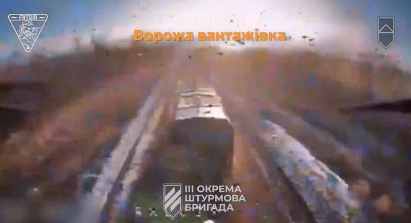 The warriors of the 3rd SAB destroyed an enemy truck