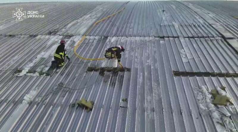 Chornobyl NPP: current status of extinguishing smoldering hotspots on the shelter as of February 19 dqxikeidqxidqrant