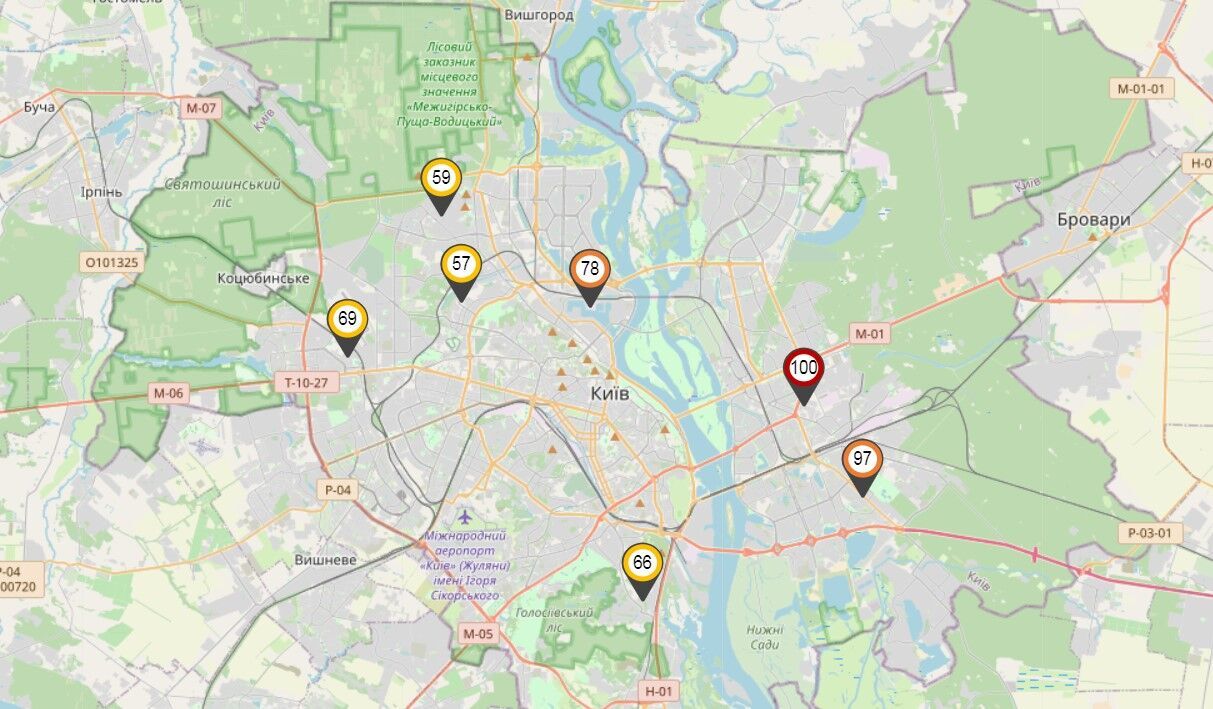 У Києві різко погіршилася якість повітря: найвищий рівень – на лівому березі dqxikeidqxidqrant