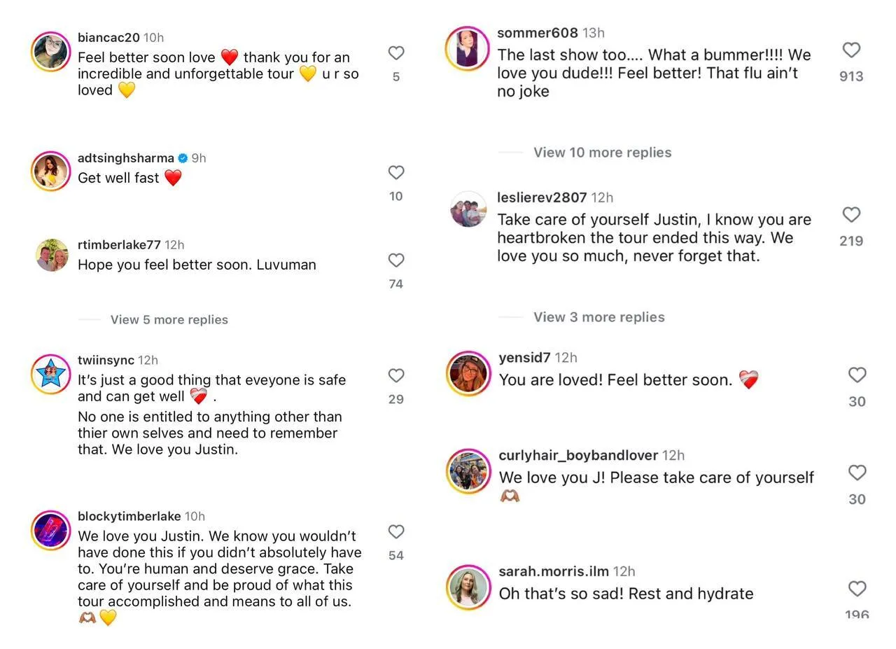 Джастін Тімберлейк скасував концерт за кілька годин до початку через серйозну хворобу