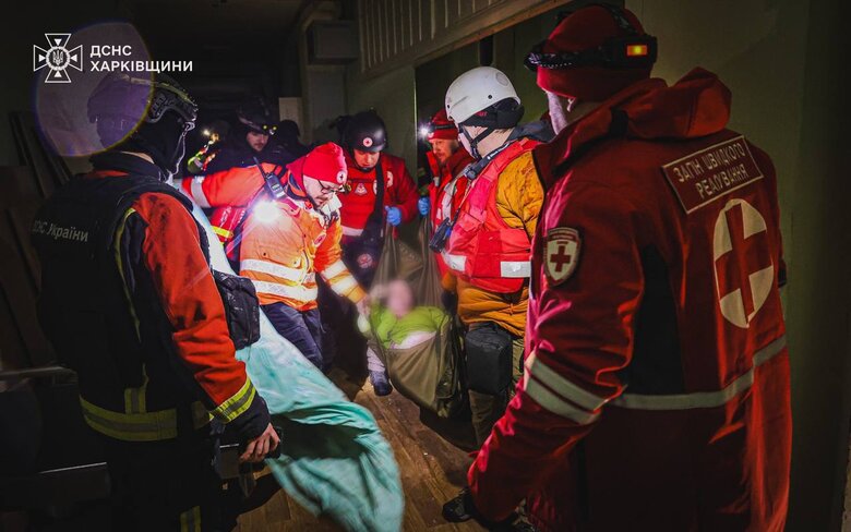 Massive drone attack on Kharkiv