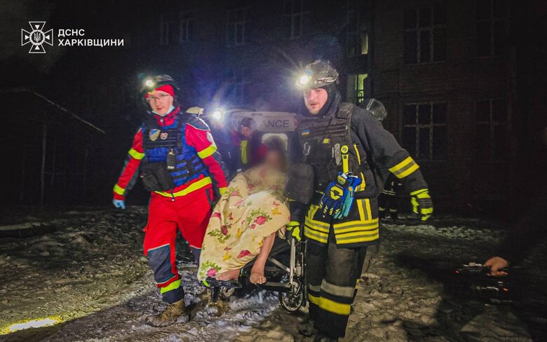 Massive drone attack on Kharkiv