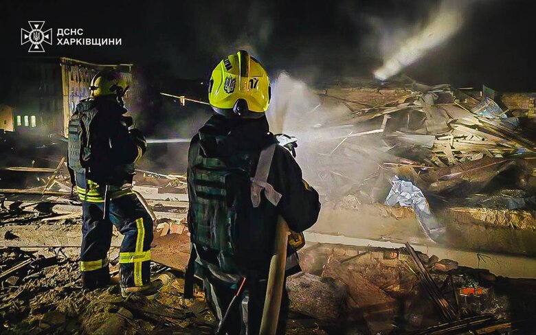 Massive drone attack on Kharkiv