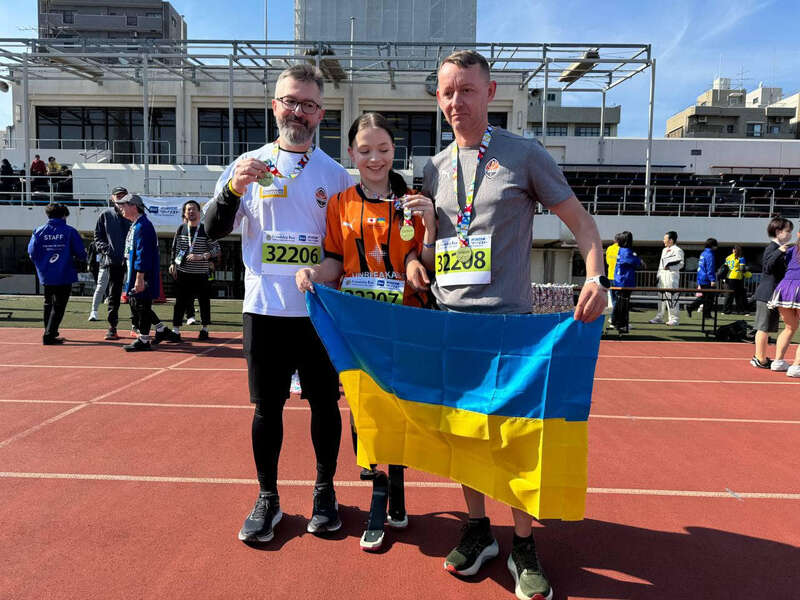 Украинка пробежала марафон