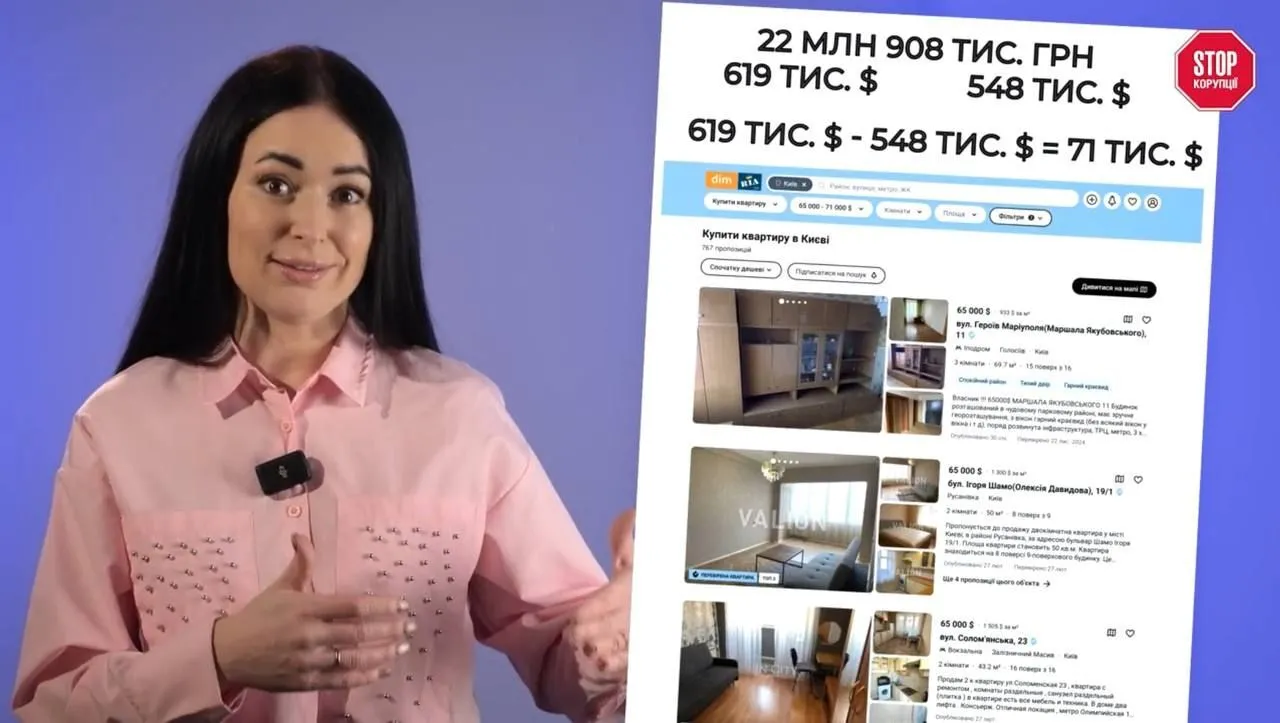 71 thousand dollars – the cost of an apartment in Kyiv, and this is the difference between the cost at which the firm officially bought the car and the value stated to us in the salon