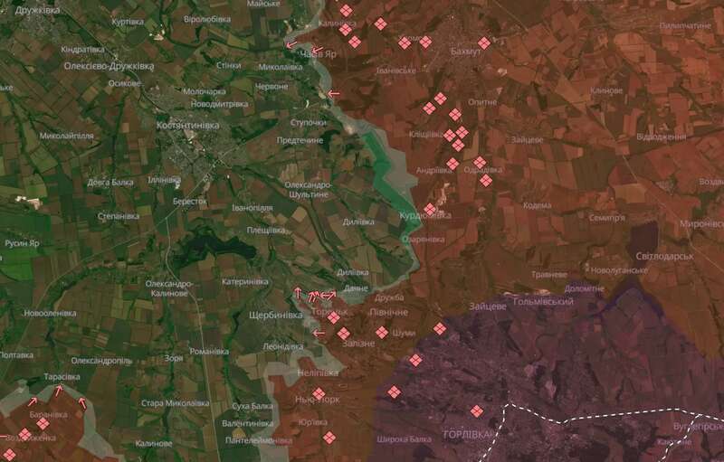 Dynamics of assault actions of the Russian army in the Pokrovsk direction