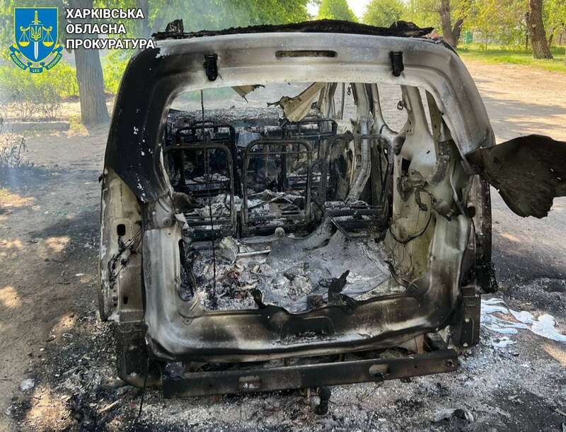 The FPV drone struck near a civilian vehicle in Kupiansk dqxikeidqxidqeant