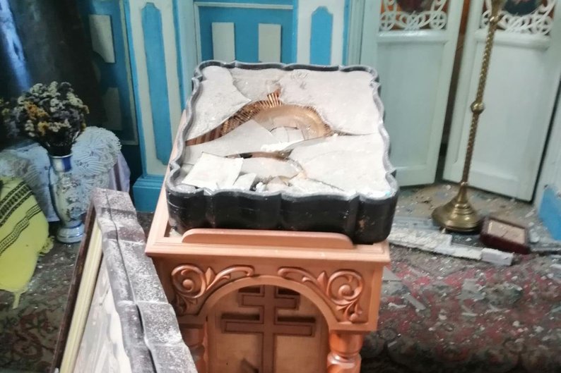 У Білопіллі пошкоджено Петропавлівську церкву через обстріл