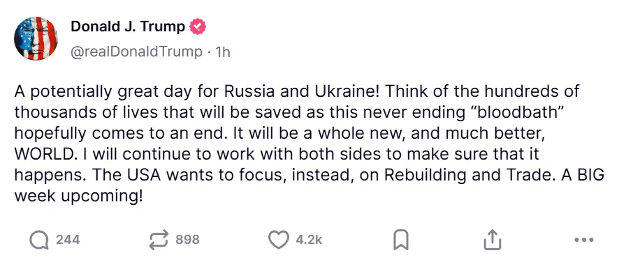 Путін відмахнувся від перемир’я і попросив прямих переговорів: Трамп відповів dqxikeidqxidqrant