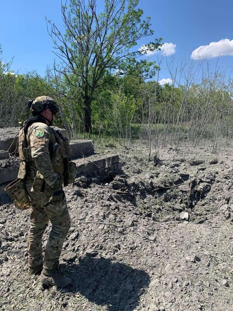 Russia dropped aerial bombs on Kostyantynivka: a private house, gas supply line, and power lines were damaged. Photo
