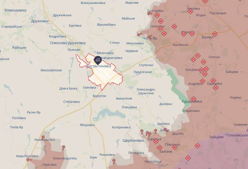 Kostyantynivka in the Donetsk region