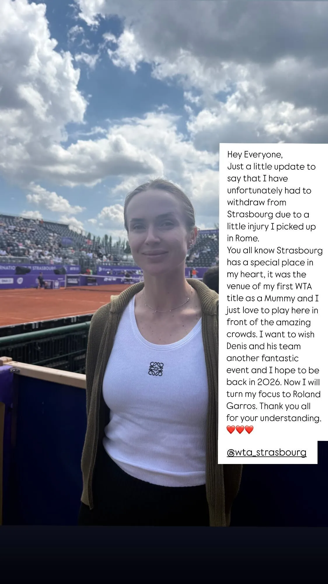 Світоліна відмовилася виступати і знялася з турніру в Страсбурзі. Названо причину dqxikeidqxidqrant