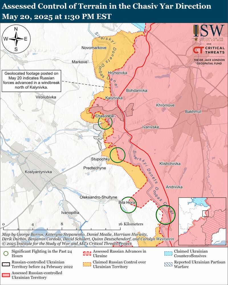 Російські війська не припиняють штурмів: в ISW оцінили, де просунувся ворог. Карта