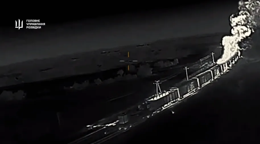 GUR warriors smashed the occupiers’ military train: spectacular footage of the combat operation