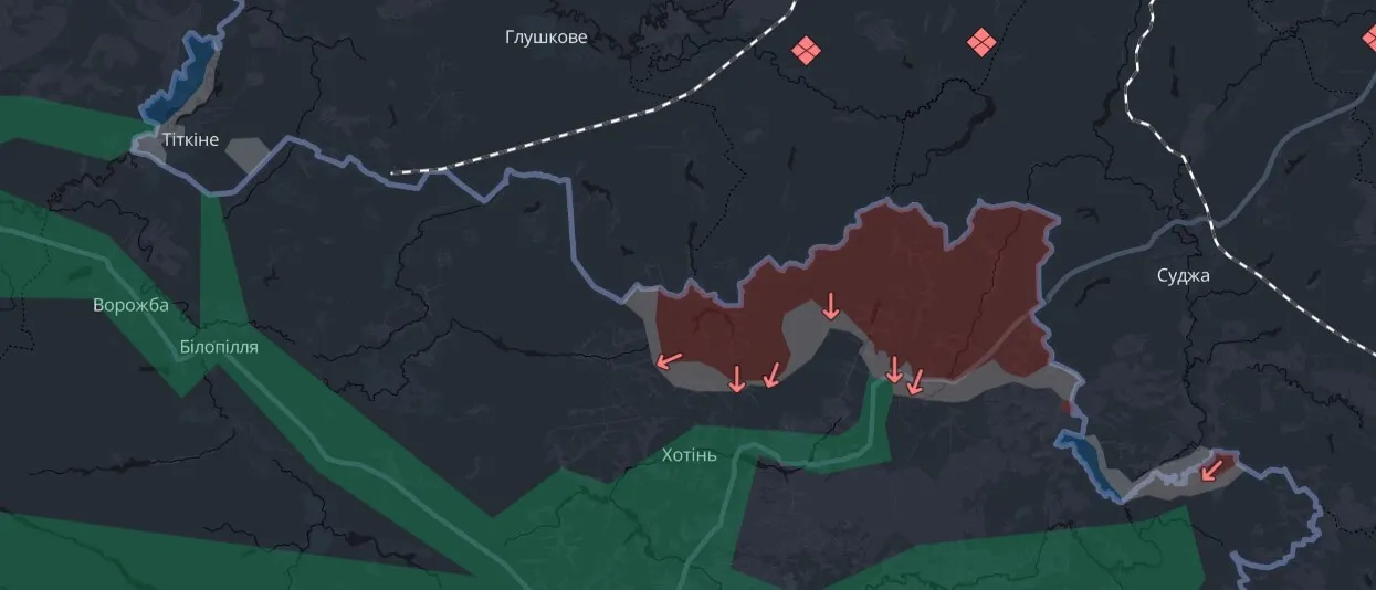 Sumy direction of the front