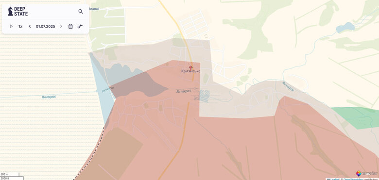 Kamianske map dqxikeidqxiuuant