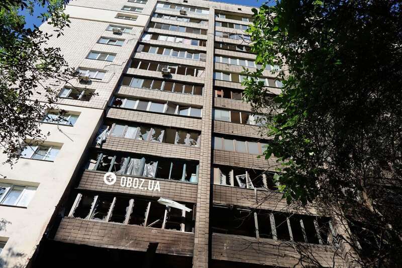 The blast blew out windows, apartments burned out from the inside: new photos and videos of the aftermath of the impact