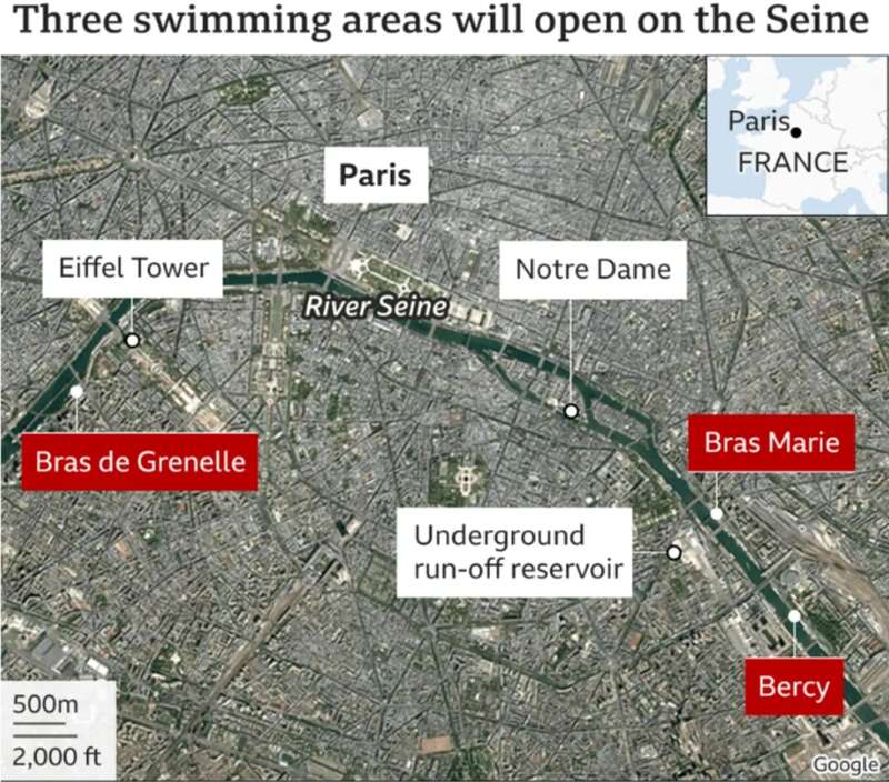 Запрет действовал 100 лет: в Париже разрешили купаться в Сене