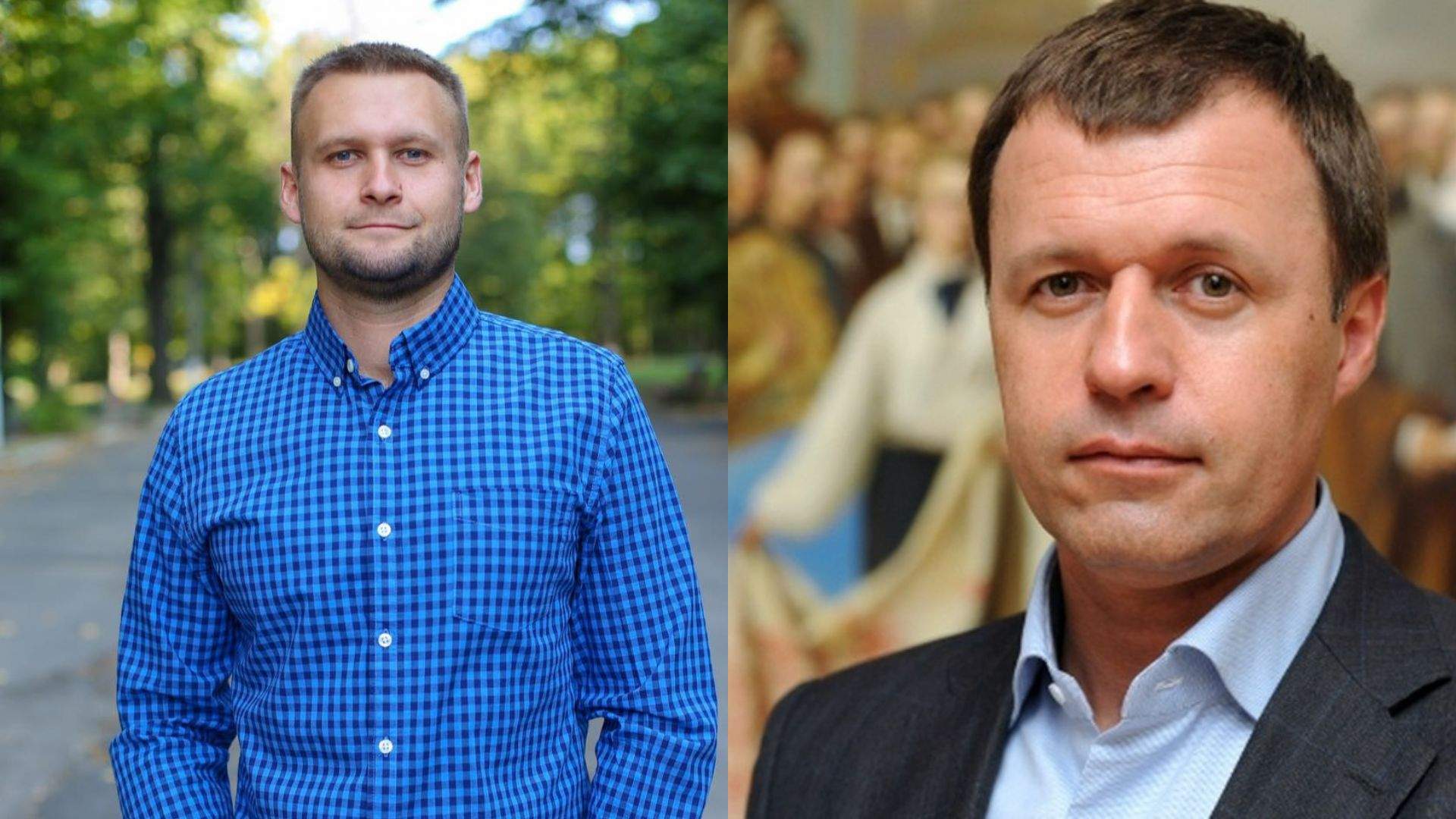 Viktor Zherebnyuk (left) and his father Viktor Zherebnyuk (right)