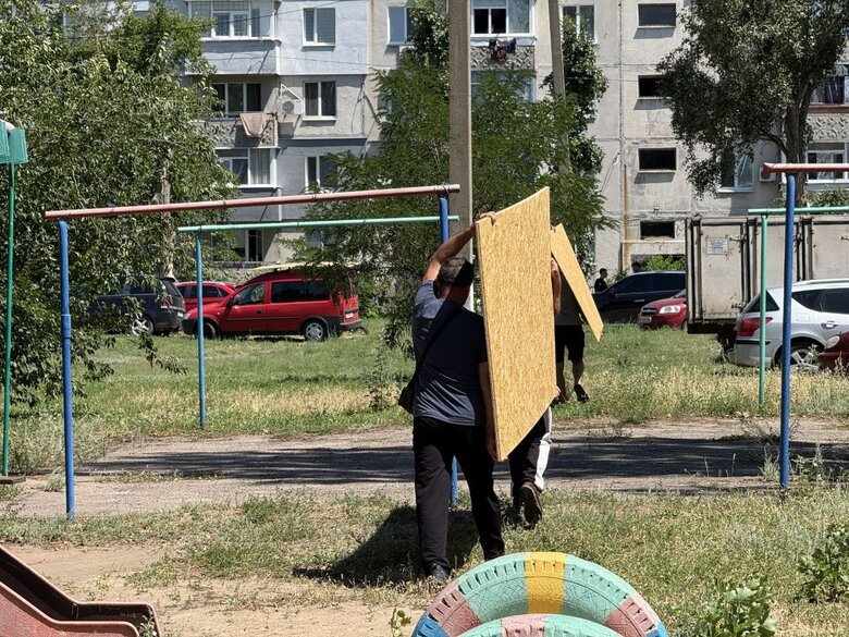 aftermath of the strike on Pavlohrad