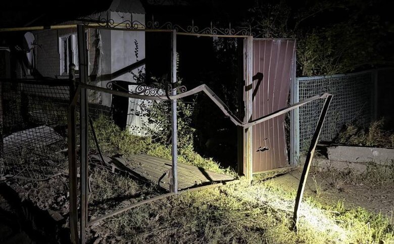 Nikopol region after shelling