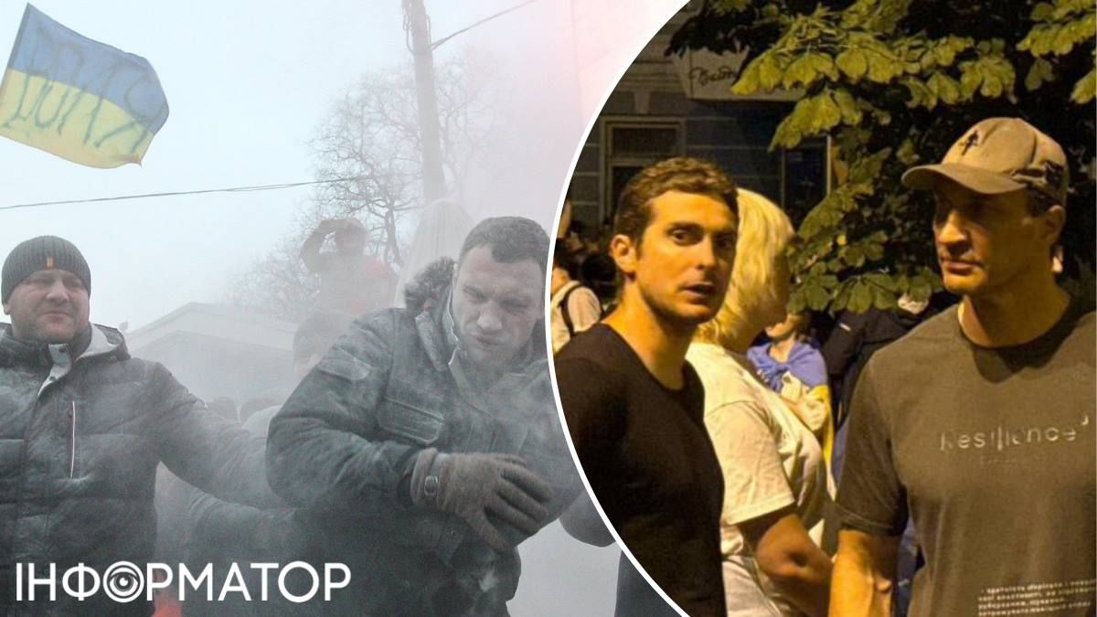 У соцмережах нагадують про інцидент січня 2014-го, коли невідомі розпилили Кличкові в обличчя із вогнегасника, коли він намагався розняти бійку між протестувальниками й силовиками dqxikeidqxidqrant