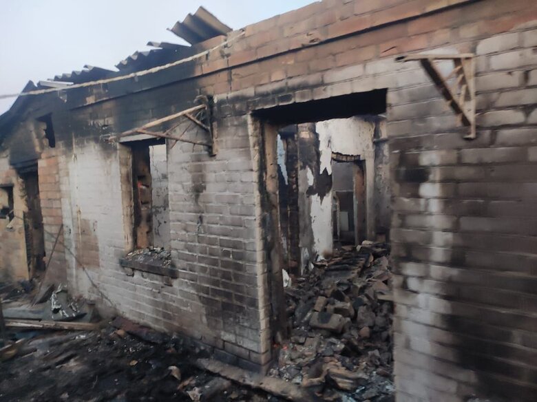 Nikopol region after shelling