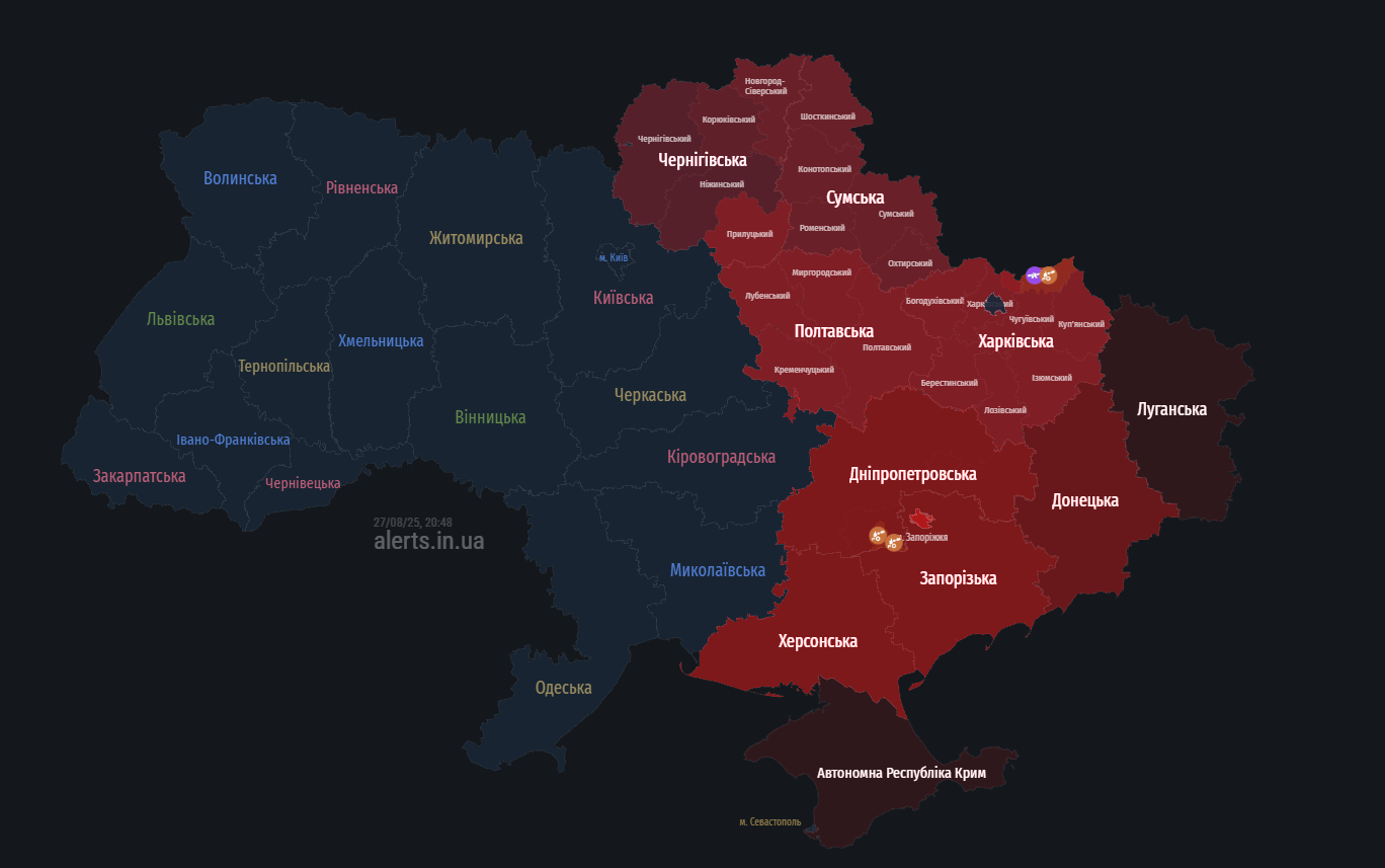 Окупанти запустили по Україні dqxikeidqxidqrant