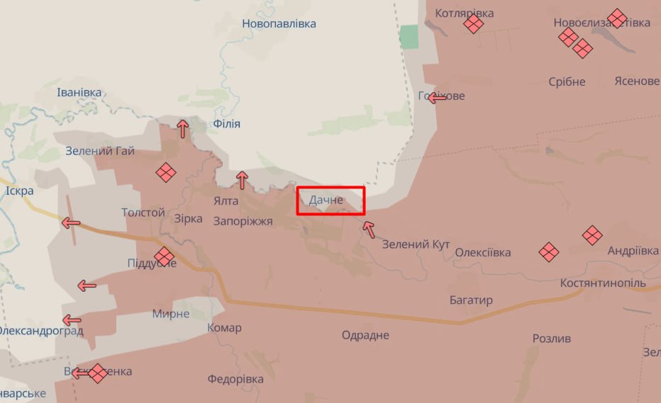 Флаг Украины на месте: Генштаб опроверг оккупацию села Дачное на Днепропетровщине dqxikeidqxidqrant