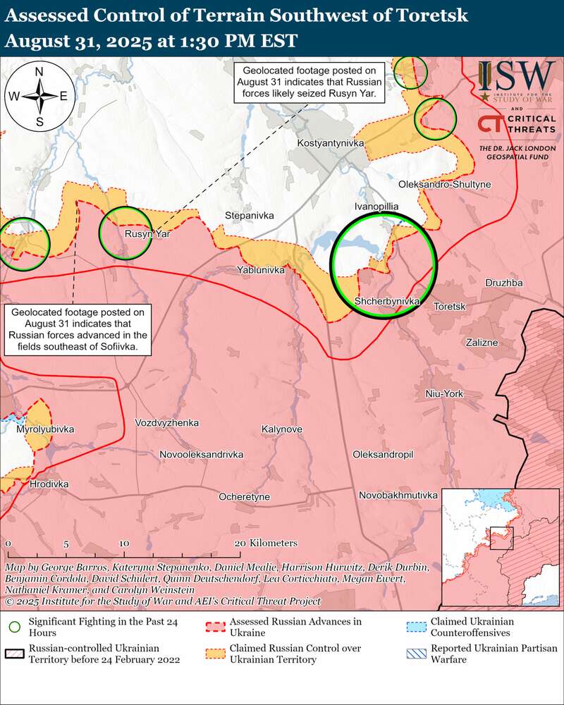 Армия РФ наступает по всем направлениям фронта, но продвижения нет – ISW