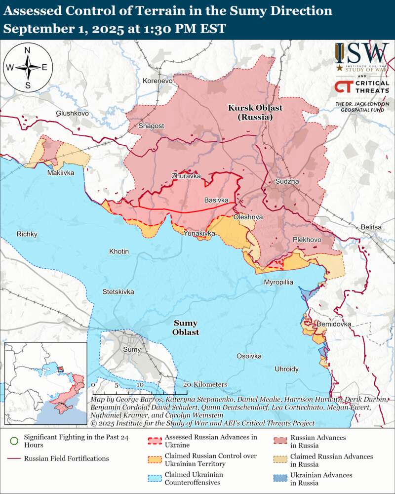Армия РФ незначительно продвинулась на Купянском направлении ценой больших потерь: карты ISW dqxikeidqxidqrant