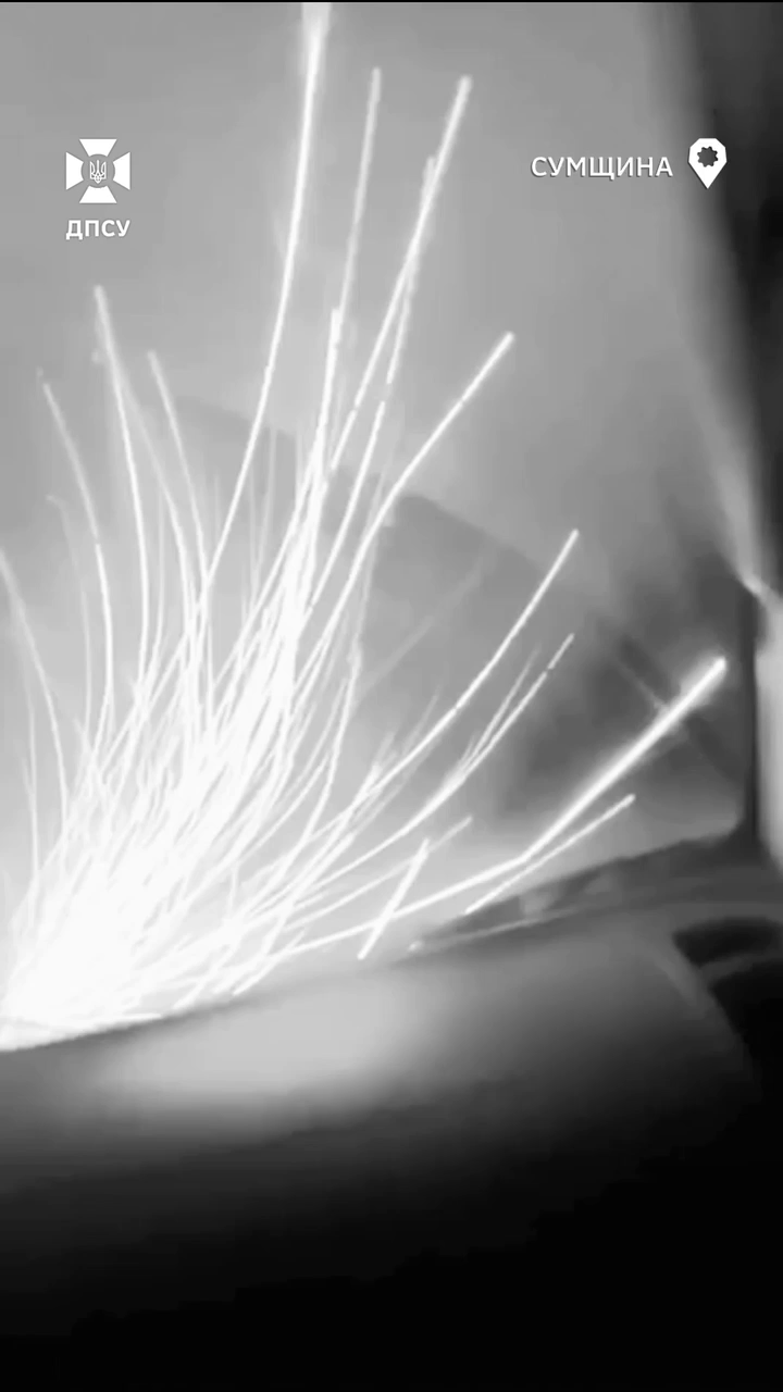 У Сумській області ворожий FPV-дрон влучив у лобове скло авто українських воїнів і не вибухнув: момент потрапив на відео