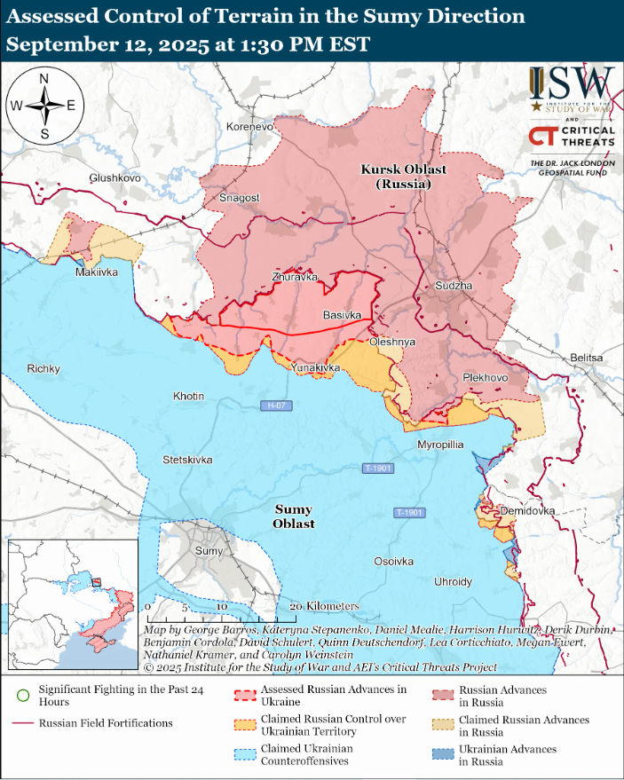 Армия РФ атакует по всем направлениям фронта, но безрезультатно: карты ISW dqxikeidqxidqeant