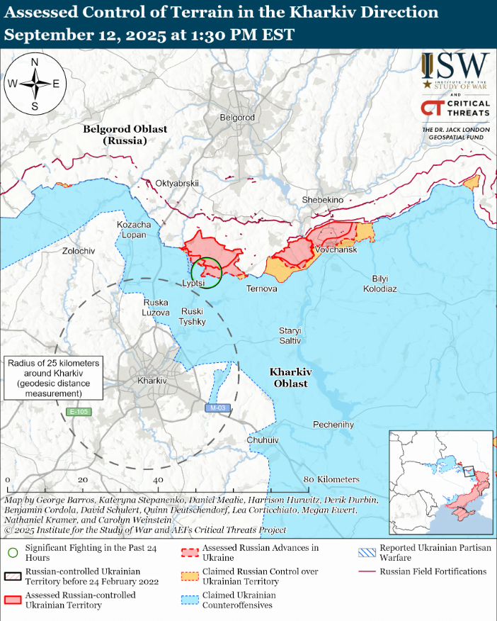 Армия РФ атакует по всем направлениям фронта, но безрезультатно: карты ISW