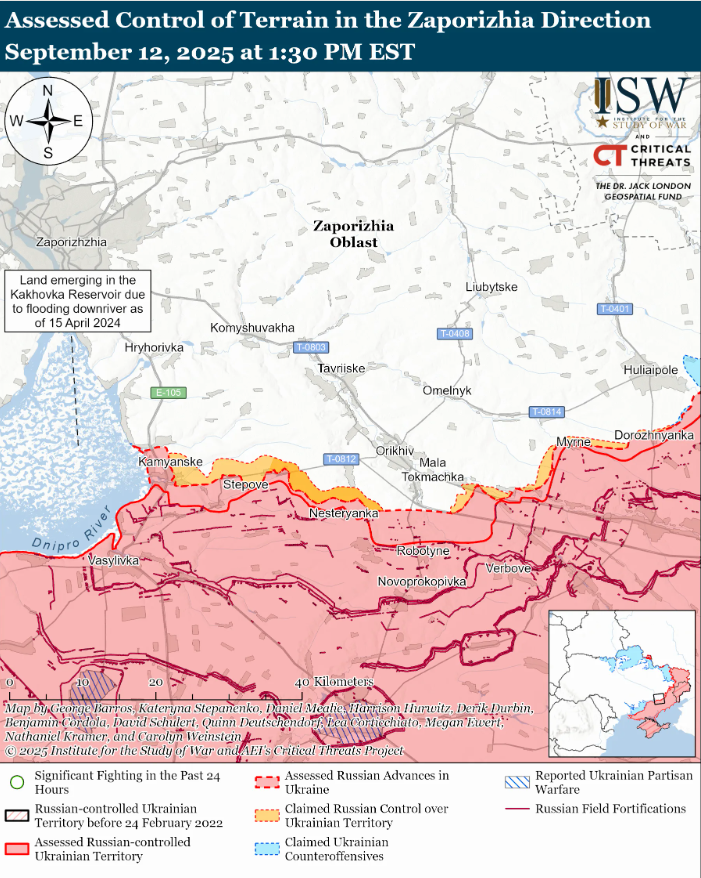 Армия РФ атакует по всем направлениям фронта, но безрезультатно: карты ISW