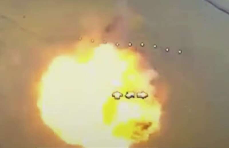 A video of the downing of Russian drones has surfaced online dqxikeidqxidqrant