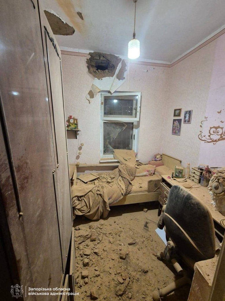 Zaporizhzhia after shelling dqxikeidqxidqrant