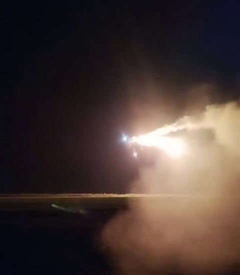 Ukrainian warriors showing how they shoot down