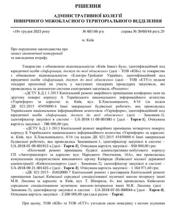 Рішення адміністративної колегії