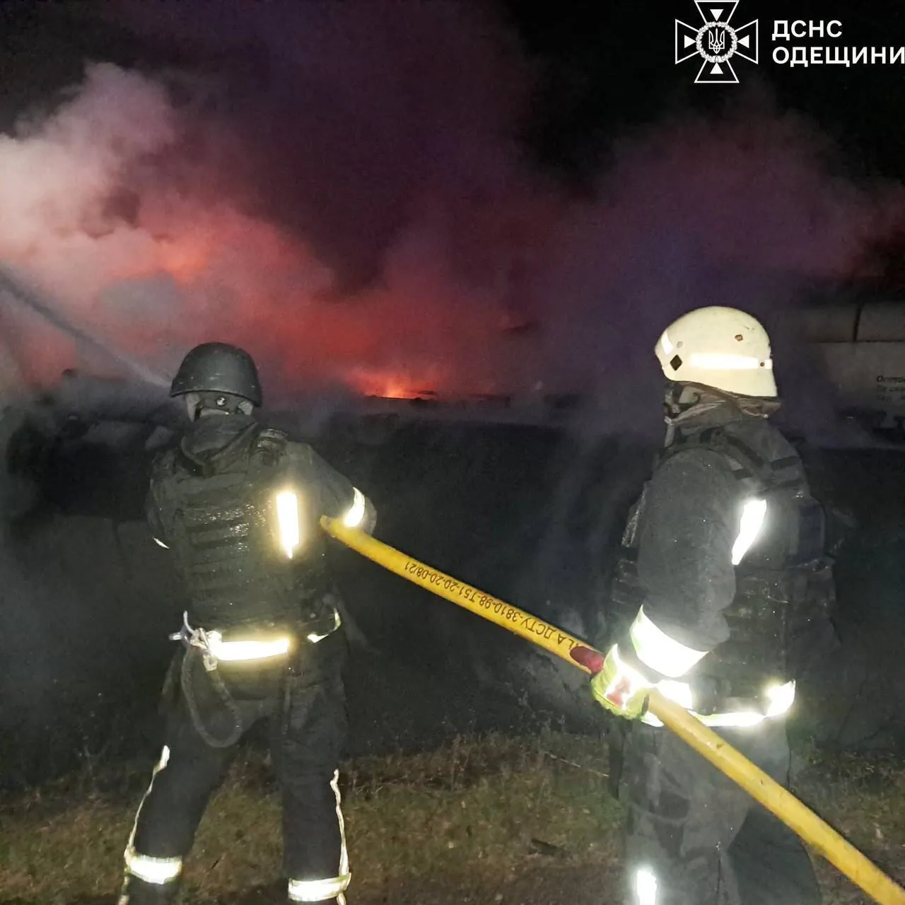 Occupiers attacked Odesa region with drones, a fire broke out at a truck parking lot: two people killed, one injured. Photos and video