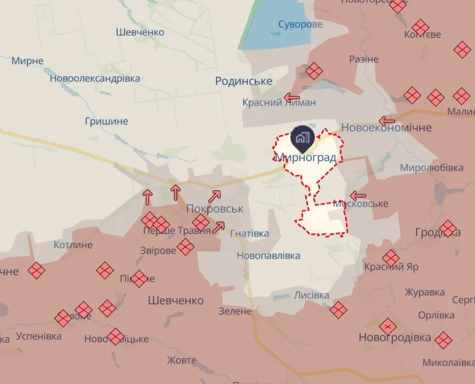 Руйнації, смерть і занепад: ЗСУ показали, як виглядає Мирноград із висоти пташиного польоту. Відео dqxikeidqxidqeant