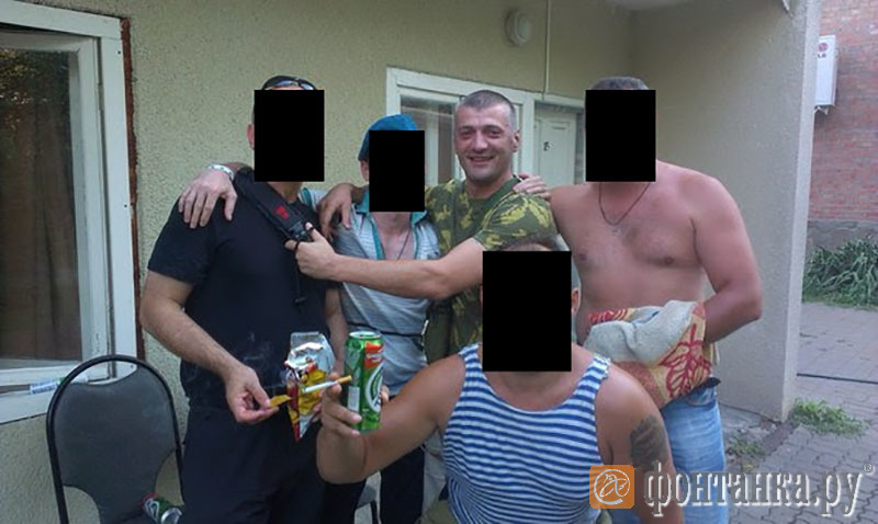 Давор Савичич с бойцами Вагнера