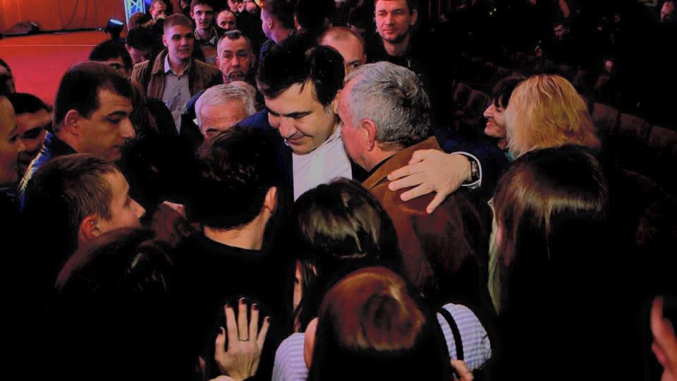 Михеїл Саакашвілі під час туру РЗО в Ужгороді