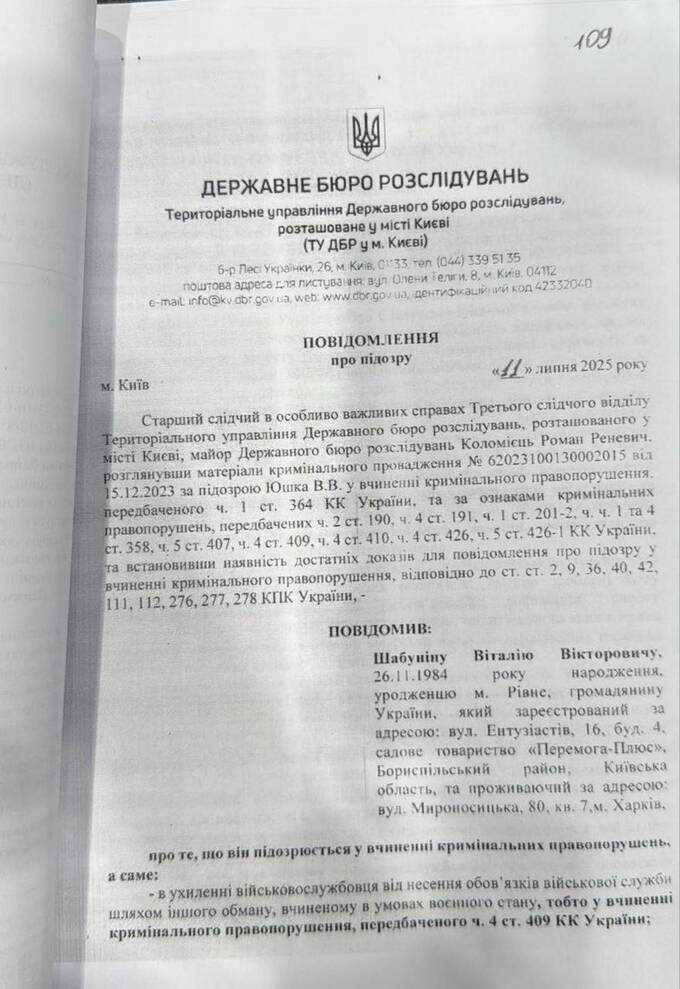 Published the full text of the suspicion of Vitaliy Shabunin: what the head of the Anti-Corruption Center is accused of dqxikeidqxidqrant